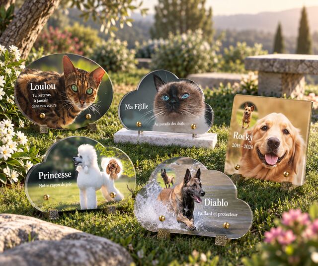Plaque plexiglas personnalisée animaux